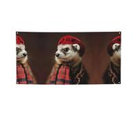French Fashion Model Ferrets Print Banner Party Backdrops For New Year Graduation Wedding Birthday Party Decor