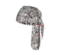French Fashion Model Ferrets Print Helmet Skull Cap Quick Dry Bike Headwrap Lightweight Breathable One Size Adult Modern Beanie