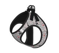 French Fashion Model Ferrets Print Reflective Pet Leash Vest For Small Dogs & Cats, Adjustable Outdoor Walking Hiking Vest