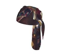 French Fashion Model Ferrets Print Skull Headwrap Under Helmet Cycling Cap Lightweight Quick Dry Adult Gift One Size