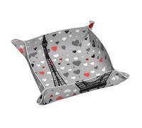 French Fashion Model Ferrets Print Storage Tray,Desktop Storage Tray, Foldable Catchall Organizer For Bedroom