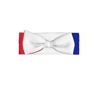 French flag Adorable Baby Bow Headband Soft and Stretchy Infant Hair Accessory for 0-6 Months Baby Showers soft skin-friendly elastic
