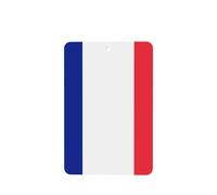 French Flag Car Air Fresheners Cards - 6 Pieces,Cardstock Scented Decor For Cars,Bedrooms, Closets
