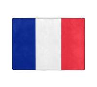 French Flag Carpets Thickened Memory Foam Rugs Non-Slip Comfy Rug Print Door Mat for Home Bedroom 80x58 in