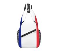 French flag Casual Crossbody Bag Durable Large Capacity Lightweight and Breathable Suitable for Various Outdoor Venues