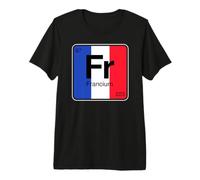 French Flag Chemical Element Francium Chemistry Science Cool Premium T-Shirt
