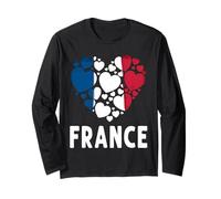 French Flag Heart Idea for Kids & France Flag Heritage Long Sleeve T-Shirt
