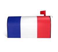 French Flag It is a Waterproof Fabric Mailbox Cover with a Print on one Side and a Curved Opening on one Side.