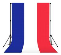 French Flag Print 5×7ft Photo Backdrop, Seamless Background Cloth For Studio And Portrait Photography Wedding Party