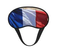 French Flag Print Adults Washable Eye Mask for Sleeping Light Blocking Nap for Night Rest Cover