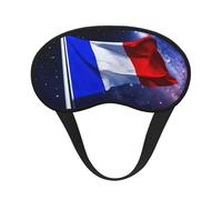 French Flag Print Adults Washable Eye Mask for Sleeping Light Blocking Nap for Night Rest Cover