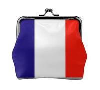 French Flag Print Change Purse Women's Coin Purse Small Pouches with Kiss Lock,for Coins Cards Small Items