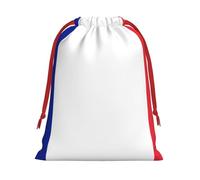 French Flag Print Convenient Drawstring Gift Wrapping Bag Lightweight Comfort Suitable All Occasions