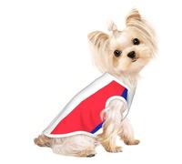 French Flag Print Dog Lightweight Shirt,Summer Cool Breathable Dog t Shirts,Pet Sleeveless Stretchy Clothes
