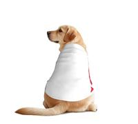 French Flag Print Dog Outfit Sleeveles, Funny Pet Dog Clothes Machine Washable Shirt Vest For Medium Large Dogs