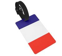 French Flag Print Luggage Tag for Suitcases Cute Waterproof and Reusable Travel Bag Backpack Tags Gifts