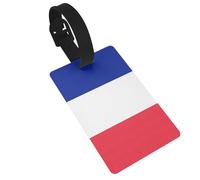 French Flag Print Luggage Tag for Suitcases Cute Waterproof and Reusable Travel Bag Backpack Tags Gifts