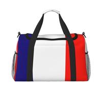 French flag print Overnight Bags for Women and Men Shoulder Bag Carry On Bag for Traveling Travel Essentials, Black, One Size