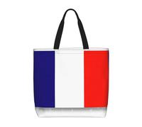 French Flag Print Tote Bag For Women, Work Handbags, Large Capacity Casual Shoulder Handbags, For Travel Gym