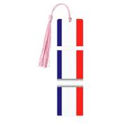 French Flag Print Wooden Bookmarks Tassel Bookmark Book Marks Reading Accessories,for Book Lovers Teachers