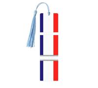 French Flag Print Wooden Bookmarks Tassel Bookmark Book Marks Reading Accessories,for Book Lovers Teachers