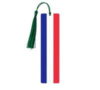 French Flag Print Wooden Bookmarks Tassel Bookmark Book Marks Reading Accessories,for Book Lovers Teachers