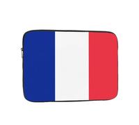 French Flag Printed Laptop Organizer - 15 Inch, Perfect for Business Casual or School Laptop Carrying Bag