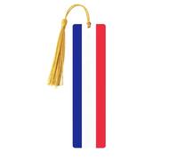 French Flag Printing Fashion Wooden Bookmarks 5 Pieces,Rectangle Bookmarks for Adult Perfect for Graduation Gifts