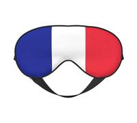 French Flag Printing Rest Sleep Eye Mask, Soft Eye Mask for Home Camping, Blocks Light, Comfortable for Most Users