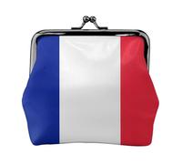 French flag small wallets woman,wallets for women,coin purse for women,small womens wallet,with zipper and kiss lock, Black, One Size, Art Deco