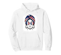 French Flag Turban Woman Sunglasses Pride Pullover Hoodie