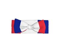 French flagBow headband, patterned baby bow hair accessory, suitable for newborns, infants, and everyday wear