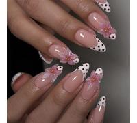 French Floral Carving False Nails Elegant Flower Pattern Party Wedding Formal Wearable Press on Manicure Floral False Nail