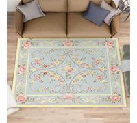 French Florals Rugs for Kitchen Floor, Vine Rose Runner Rug 70x120cm, Medieval Flowers Hallway Runner Rugs Washable & Non Slip Small Carpet for Home Decor