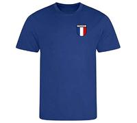 French France Printed Supporters Unisex Mens Womans T-Shirt for World Cup Football Euros Rugby Non Official (as8, Alpha, x_s, 3X_l, Regular, Regular, Blue, X-Large)