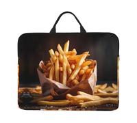 French Fried Potatoes Patterned Laptop Sleeve (16.5x12.2 inches), Anti-Collision Protective Shell, Portable Handheld Design