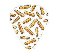French Fries (2) Guitar Picks Includes Thin Medium And Heavy Gauge Unique Guitar Gift For Bass Electric Acoustic Guitars Ukulele (12 Count)