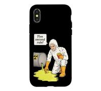 French Fries 5 Second Rule Vintage Retro Radioactive Lab Case for iPhone X/XS