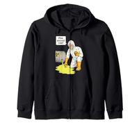 French Fries 5 Second Rule Vintage Retro Radioactive Lab Zip Hoodie
