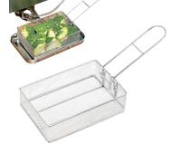 French Fries Chips Basket, Multifunctional Strainer for Fryer, Stainless Steel, for Camping, Picnics, Hiking, Party, Barbecue, Kitchen, Restaurant, Student Dorm