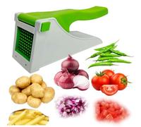 French Fries Chips Maker Machine, Potato Chipser, Kitchen Gadgets Vegetable & Fruit Grater & Slicer with Stainless Steel Blades, Multi Colour
