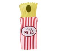 French Fries Costume, Fast Food Chips Outfit, Funny Cosplay RoIeplay Suit | Lightweight Polyester Fabric, One-Piece Tabard Design | 1 Set, For Parties