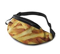 French Fries Fanny Pack Waist Bags for Women & Men, Casual Belt Bag Crossbody Bum Bag with Adjustable Strap for Outdoors Running Hiking