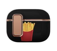 French Fries Hard Shell Case Skin Accessories Cover with Secure Lock Clip Compatible with AirPods Pro 2