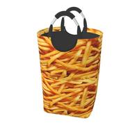French Fries, Laundry Hamper, Collapsible Laundry Basket Large Durable Storage Bin with Handles 50L