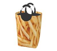 French Fries, Laundry Hamper, Collapsible Laundry Basket Large Durable Storage Bin with Handles 50L