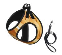 French Fries,Pet Harness,Adjustable Reflective Dog Harness,Pet Leash Vest,L