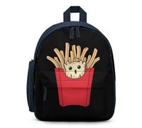 French Fries Potato Ghost Small Backpack Cute Mini Shoulder Bag 12.6 × 9.4 × 5.9 Inches Daypack