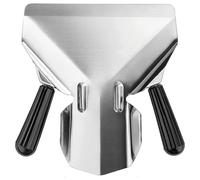 French Fries Shovel, Chip Scoop Stainless Steel Fry Bagger Scooper Chip, Stainless Steel French Fry Scoop with Dual Handles, French Fry Bagger (Dual Handle)