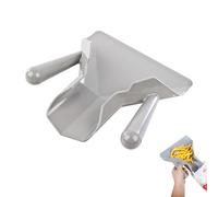 French Fries Shovel, Double-Handle French Fry Scoop, Funnel Ice Scoop, High Heat ABS Plastic, Vogue Large Opening for Fast Service for Chip Popcorn, Ice Candy Snacks for Home Kitchen (Double Handle)
